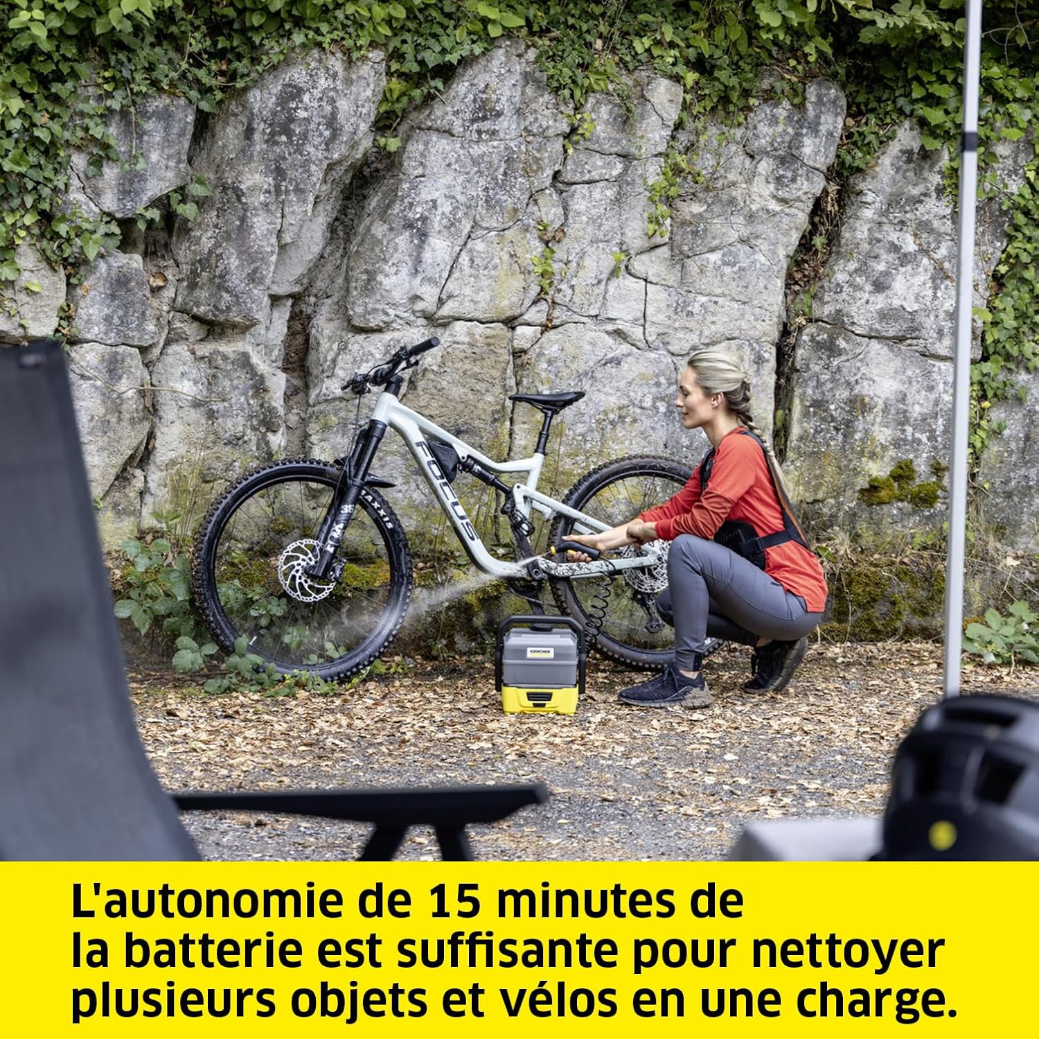 jardinite - OC 3 Plus - 26x23x28 cm - nettoyeur mobile, 7L, 2.3kg, batterie Li-Ion