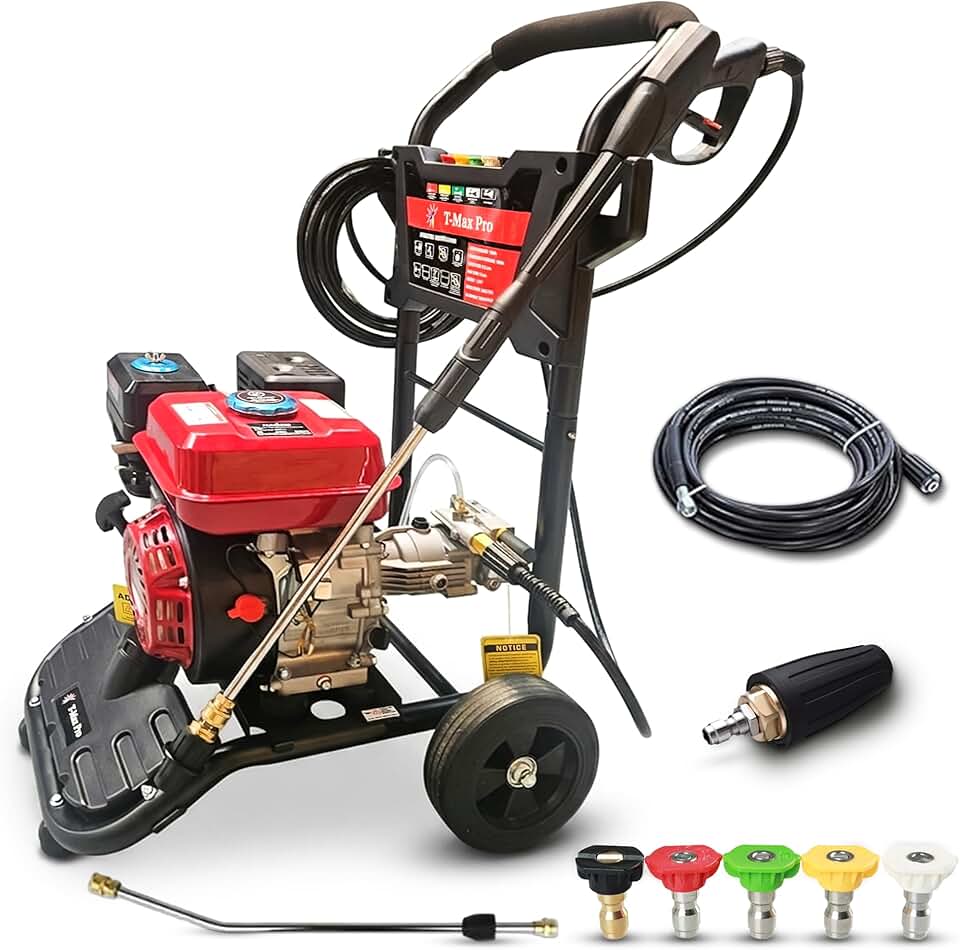 jardinite – Nettoyeur haute pression 8,0 HP – grandes roues – démarrage facile – usage intensif