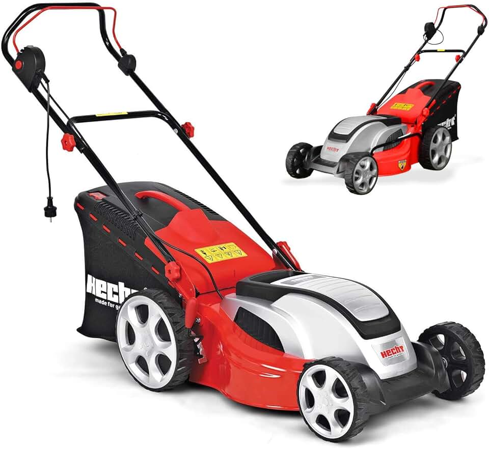 jardinite - Tondeuse électrique série 1845 - 46 cm, 1800 W, bac 60 L