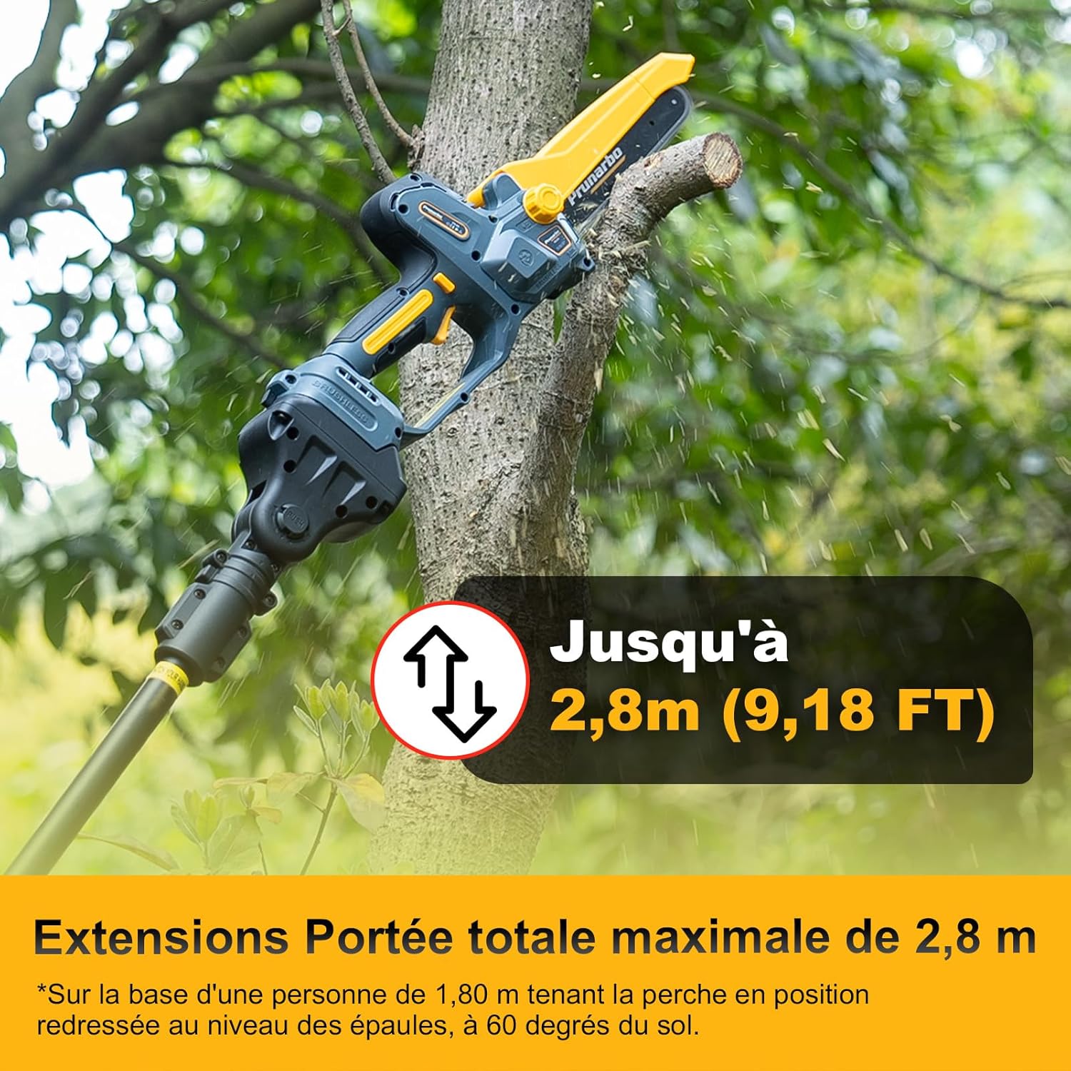 Mini tronçonneuse sur perche - 8