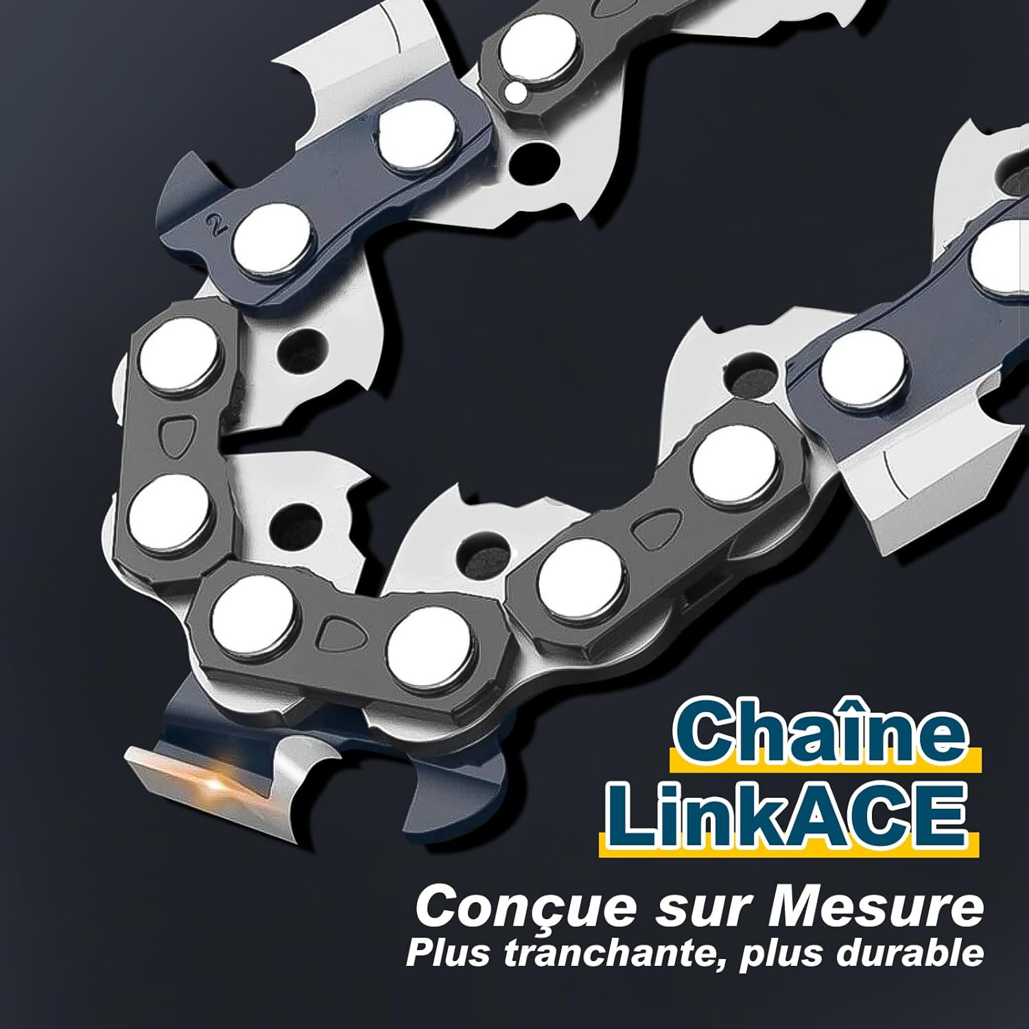 Mini Tronconneuse a Batterie 6 Pouces, 900W Tronconneuse Electrique Sans Fil avec 2x4000mAh, Chaîne Supplémentaire, Chargeur, Boîte à Outils, Elagueuse Batterie pour l'élagage le Jardin Projets DIY