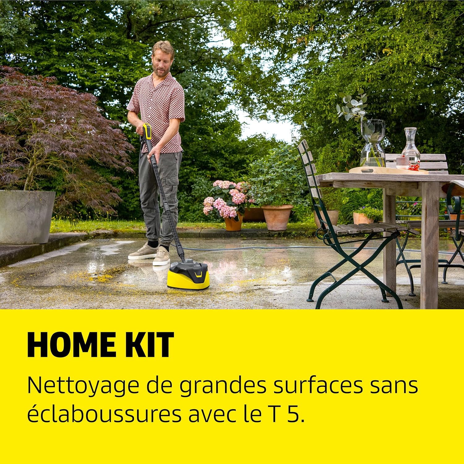 jardinite - K 7 Premium Connect - 180 bar, 600 l/h, enrouleur, Home Kit