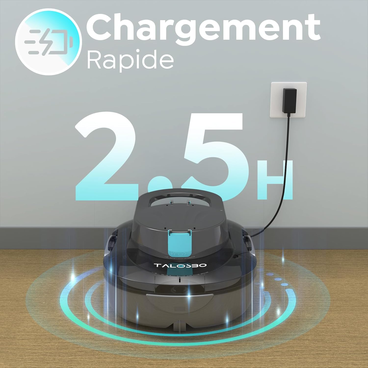 S1PRO Robot piscine sans fil, 120 min autonomie, compact, 2,5h charge, 100m² max S1PRO