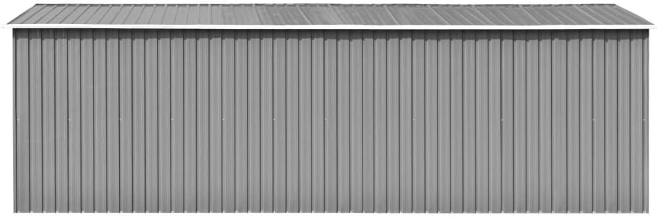 jardinite Abri de Jardin 257x580x181 cm Métal Gris,Maison & Jardin, Pelouses & Jardins, Vie en extérieur, Structures extérieures, Cabanes & abris de Jardin, Gris (Poids 122.05KG)