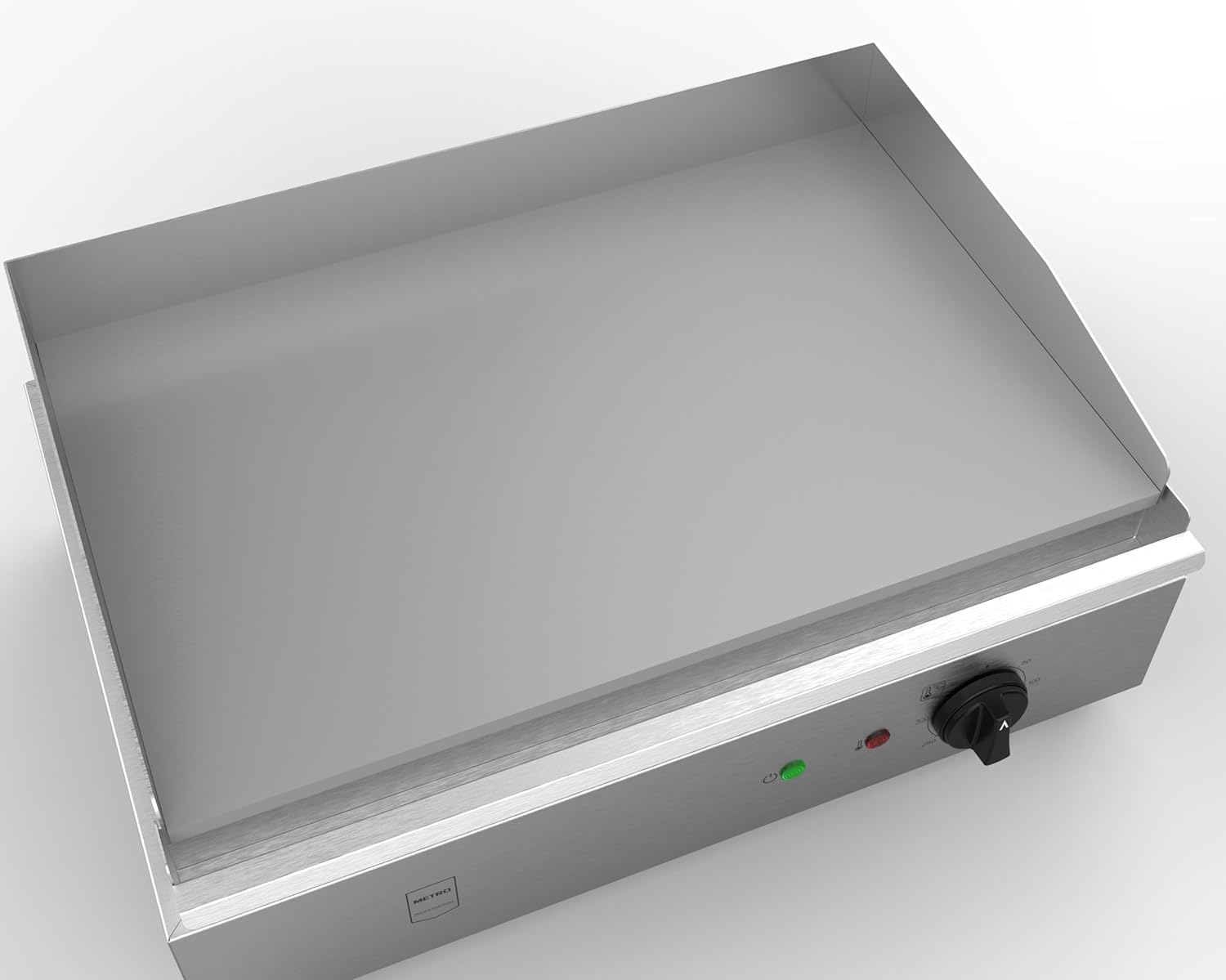 METRO - Plancha électrique inox - 55x41,7x24 cm - ramasse-jus, protection surchauffe - GEG2101