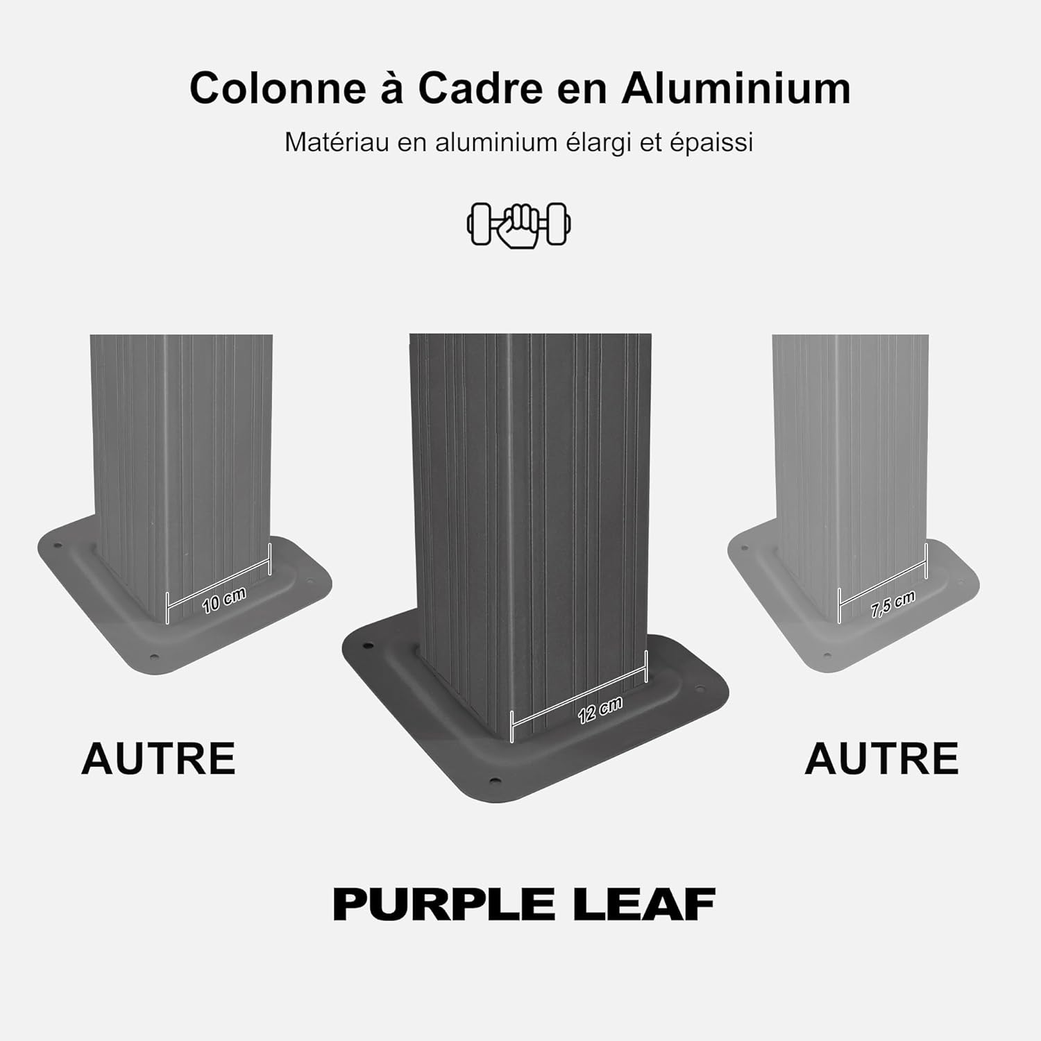 jardinite - tonnelle aluminium - 4,25x3,65m - éclairage intégré, rideaux moustiquaires, gouttière, poteaux renforcés