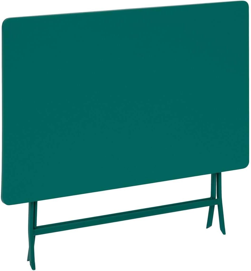 jardinite - Greensboro Opale - rectangulaire pliante 4 places - acier antirouille renforcé