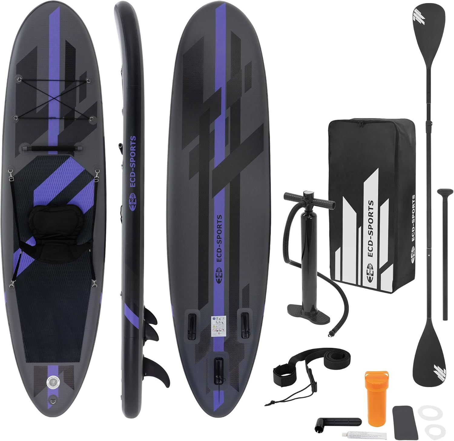 jardinite - Stand Up Paddle Gonflable - 305/308/320/380 cm - PVC, 120/150 kg, 10/15 cm