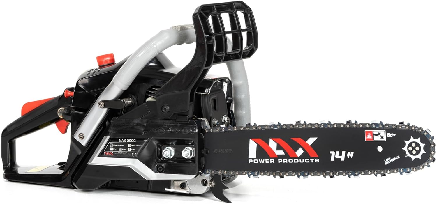 NAX POWER PRODUCTS - tronçonneuse 37 cm3, 1,2 kW, guide 35 cm, 200C