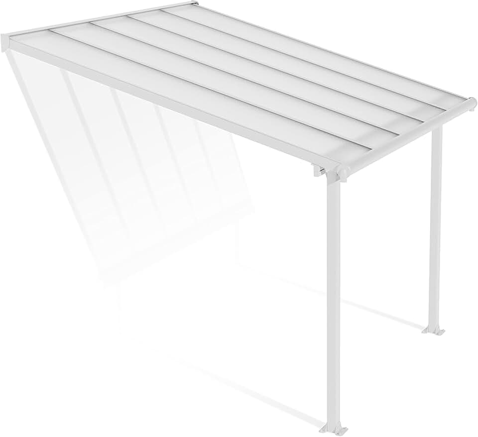 jardinite - Olympia série - 3.05x3m - pergola alu/polycarbonate blanc