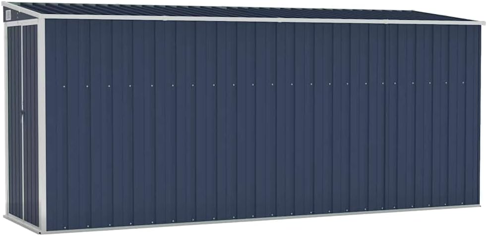 jardinite Abri de Jardin Mural Anthracite 118x382x178 cm Acier,Maison & Jardin, Pelouses & Jardins, Vie en extérieur, Structures extérieures, Cabanes & abris de Jardin, Anthracite (Poids 47.9KG)