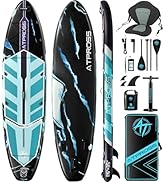 11,6' x 35" Stand Up Paddleboard pliable (SUP) pour adultes Capacité de charge de 450 lbs, antidérapant...