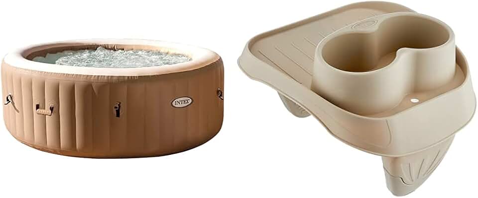 jardinite - Pure Spa Sahara (4 places) - jacuzzi gonflable, porte-verres