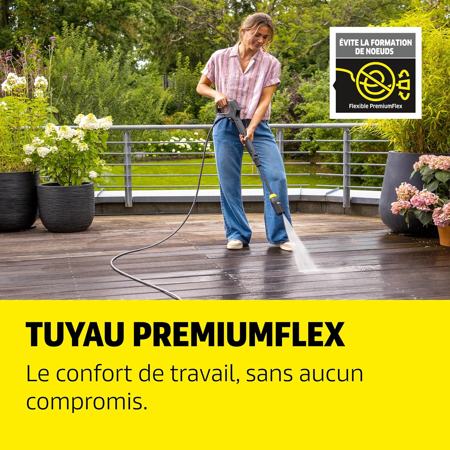 jardinite - K 5 Comfort Premium - 145 bar, 500 l/h, 40m²/h, tuyau flexible