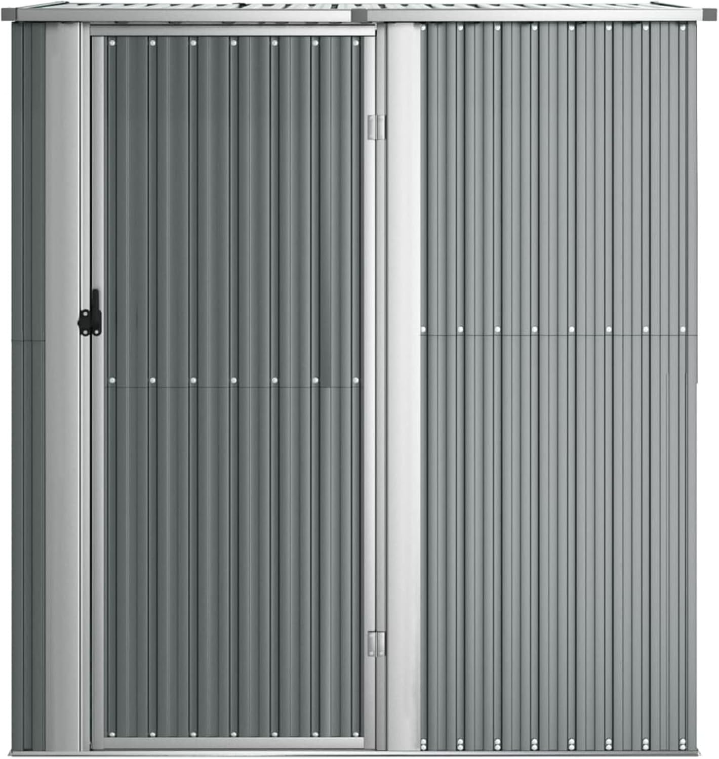 Abri de jardin - 180,5x97x209,5 cm - acier galvanisé, gris, abri outils