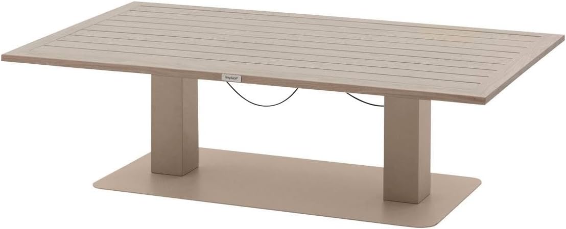 jardinite - Salimia relevable 150x80x69cm aluminium argile lin