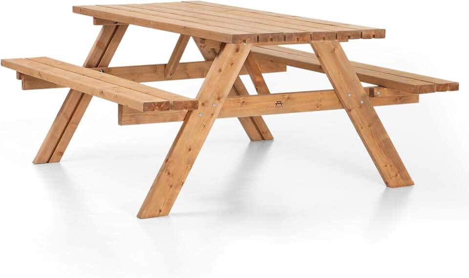 jardinite - Table classique UNGURS - bois extérieur pliant - résistante intempéries