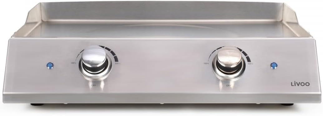 Plancha électrique - 51x36 cm - 2800W - surface antiadhésive - DOC302