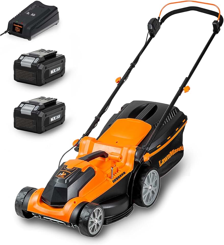 jardinite - CLMF2437G - 37cm, 24V, 2x4.0Ah, 6 niveaux, 300m², 40L