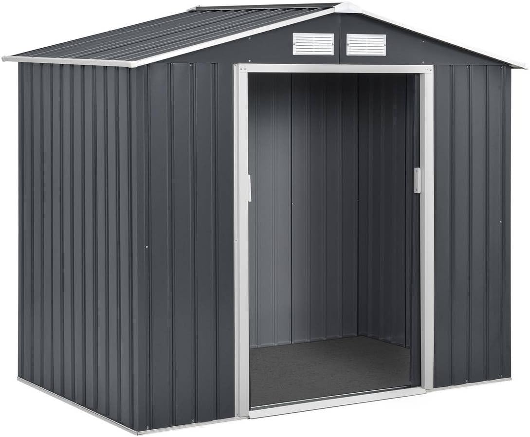 jardinite - Abri de Métal Vegas - 2.7m² - gris - 1299_‎93414