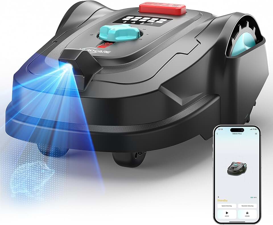 jardinite - M800Plus - tondeuse robot 800m², GPS, App, recharge auto