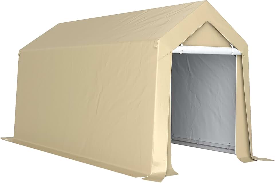 jardinite - Abri de jardin - 2x3,6m - PE 200g/m², cadre acier, grande porte