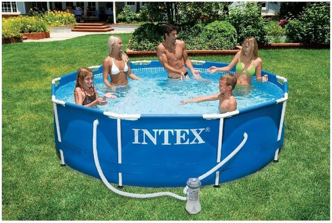 Piscine - Cadre métallique - 10ft x 30in - Kit complet, facile à monter