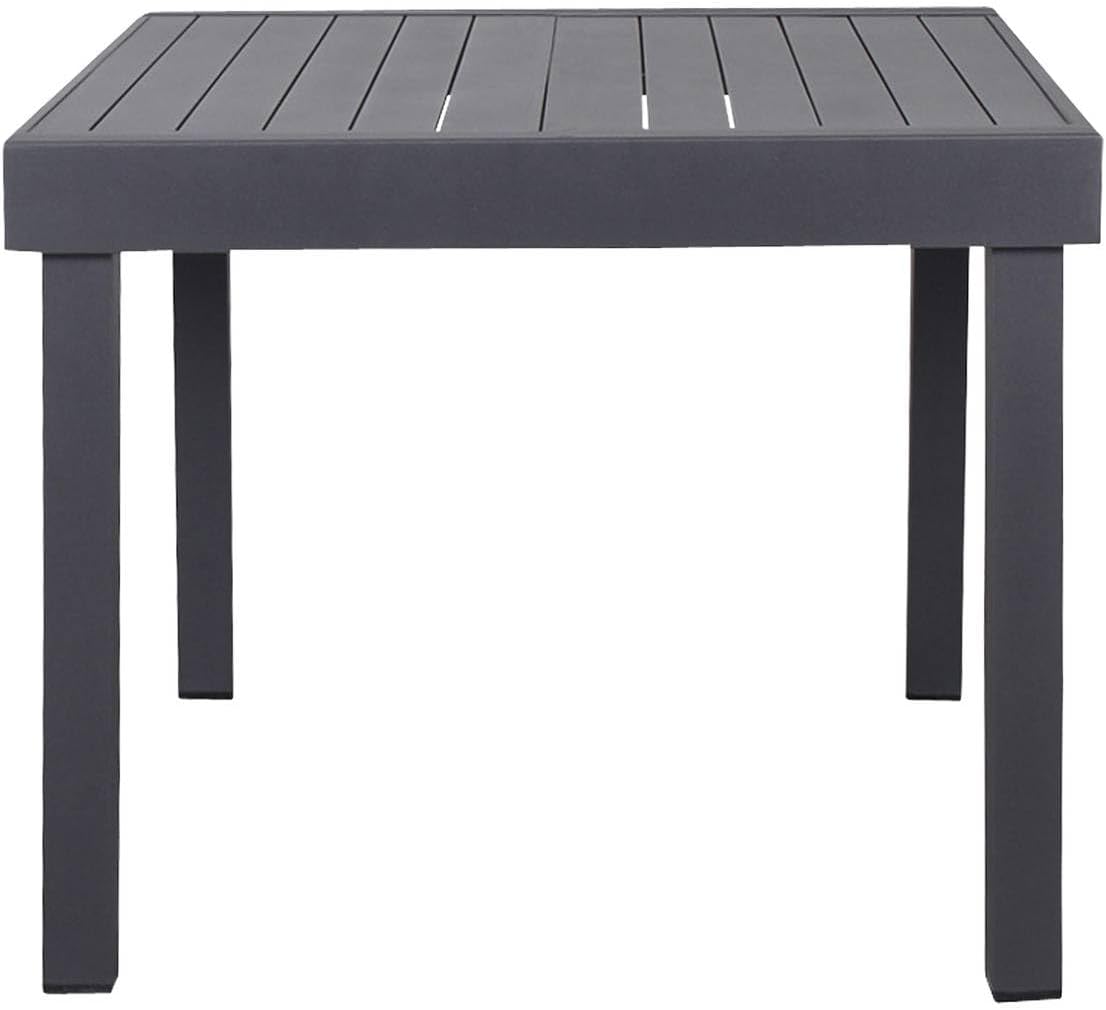 jardinite - Piazza extensible - 180/240x90 cm - alu gris, 8 places