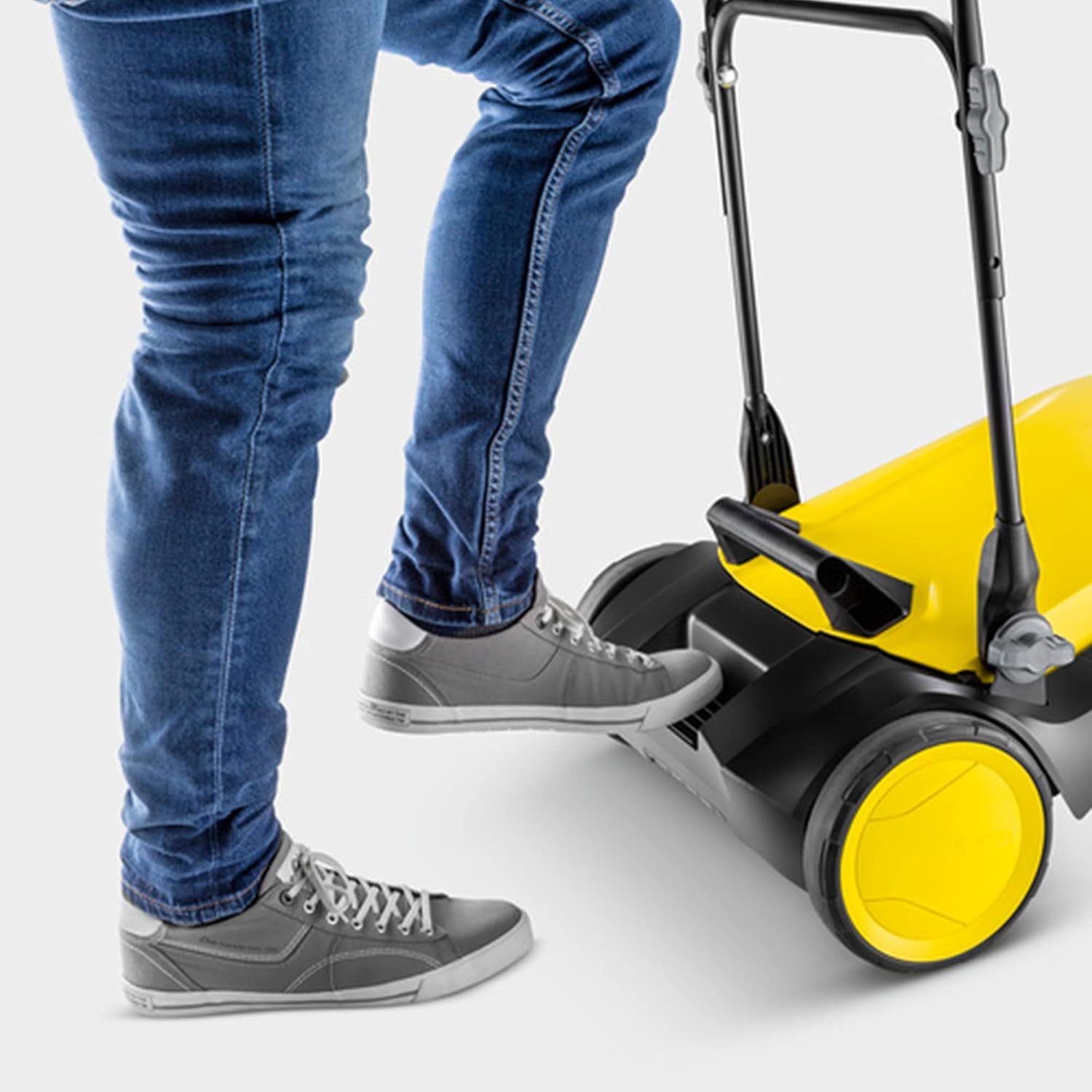 jardinite - S 4 balai mécanique, 68cm, capacité 20L, noir/jaune - 1.766-360.0