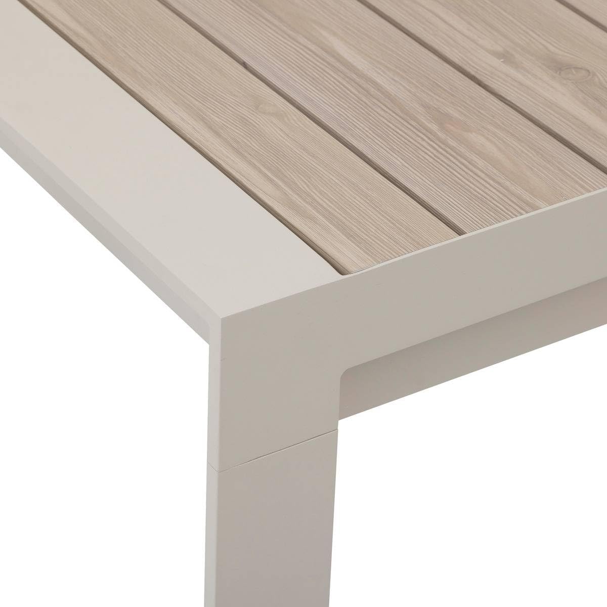 jardinite - Evasion - 8 places extensible - aluminium effet bois