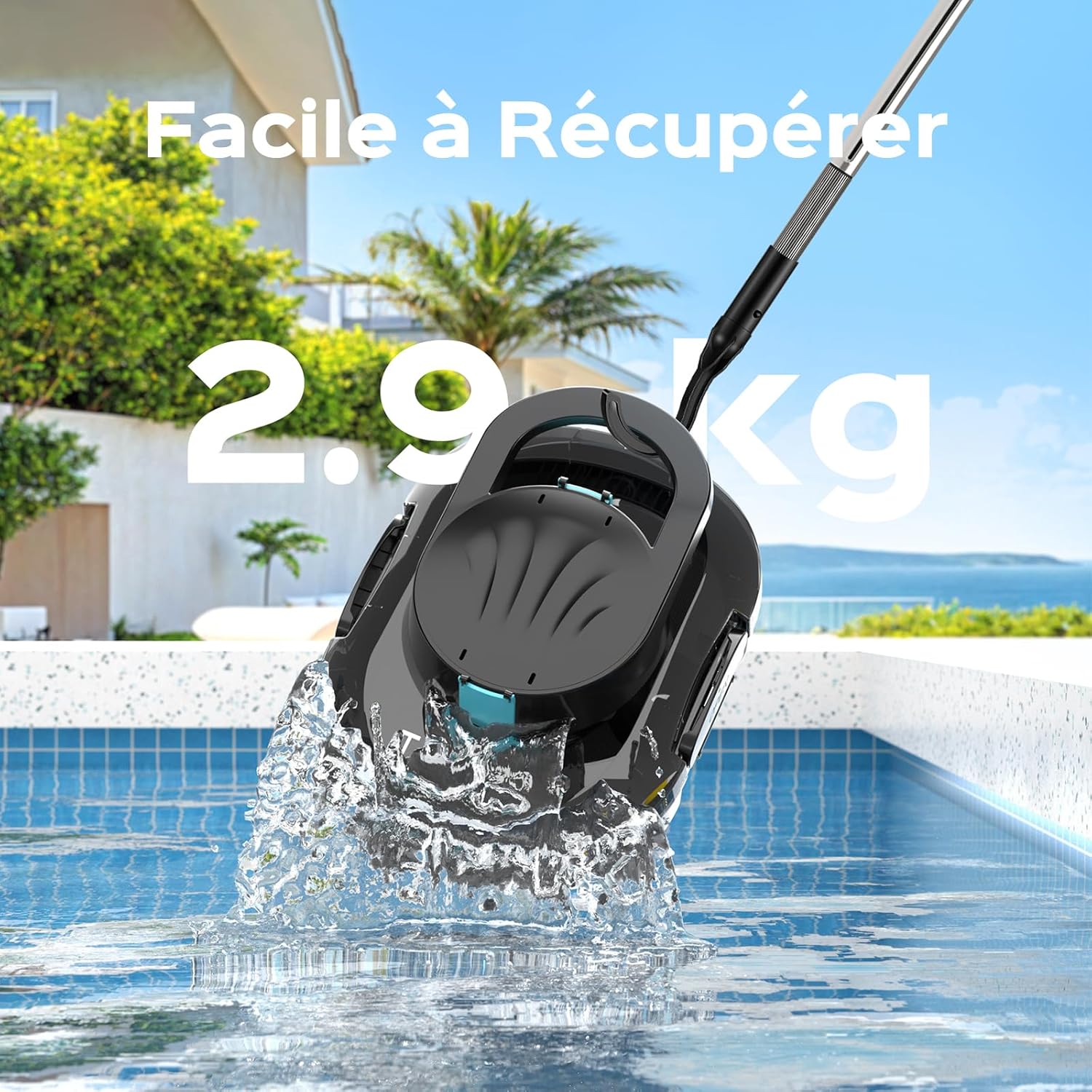 S1PRO Robot piscine double moteur 100m², 120min autonomie Version2026