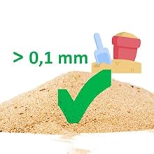 good for gravel and sand