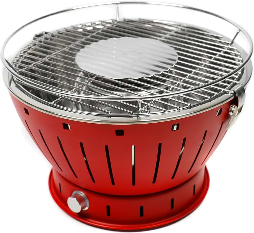 jardinite - Barbecue portable 35cm - charbon - sans fumée