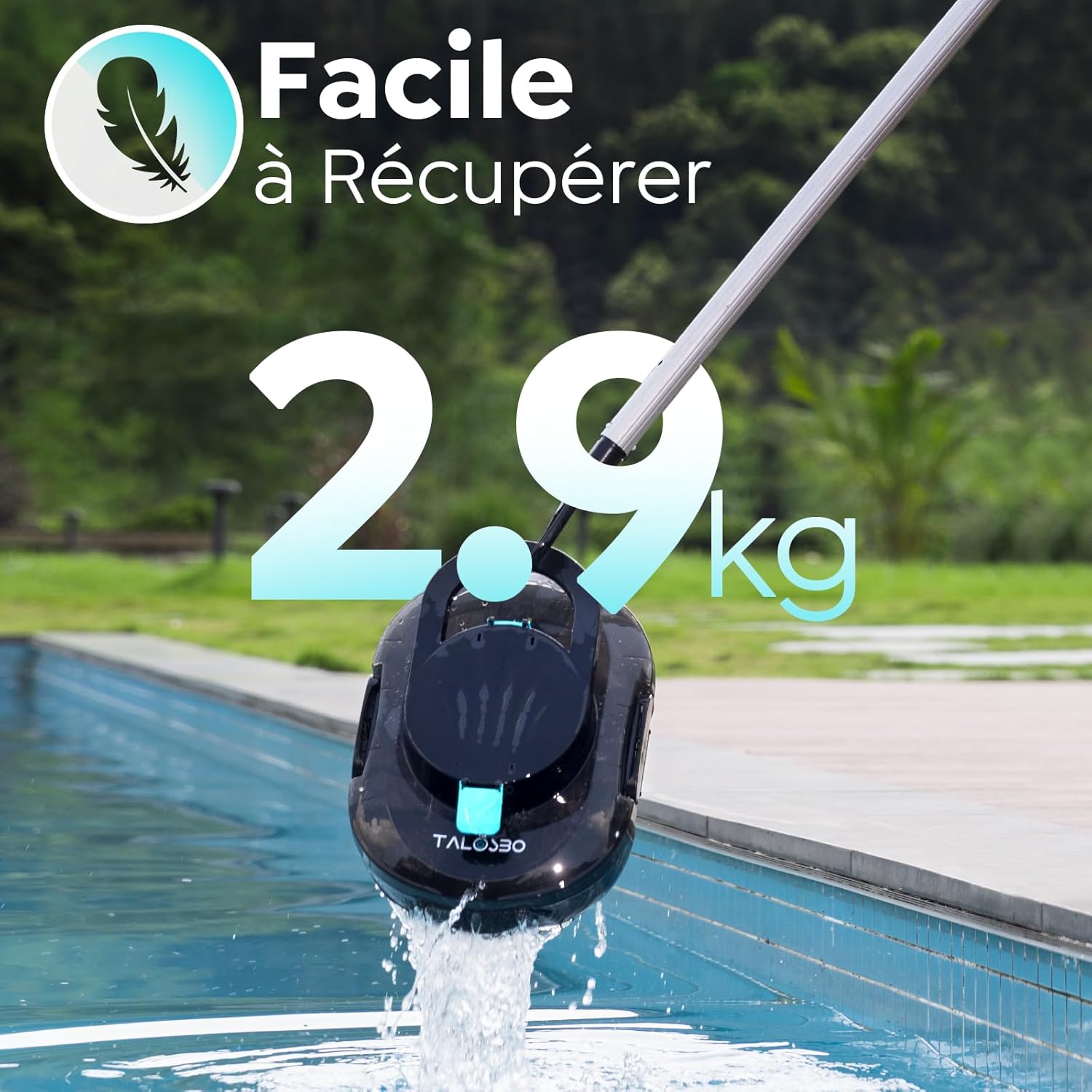 S1PRO - Robot de piscine compact, double moteur, 120 min, 100m² - S1PRO