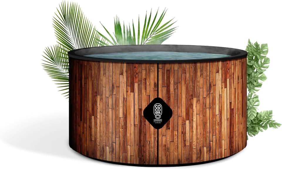 jardinite Bali Spa Gonflable - 150 cm de diamètre - 800 litres - Moteur 2240 W - 2 à 4 Personnes - Massage 140 Jets