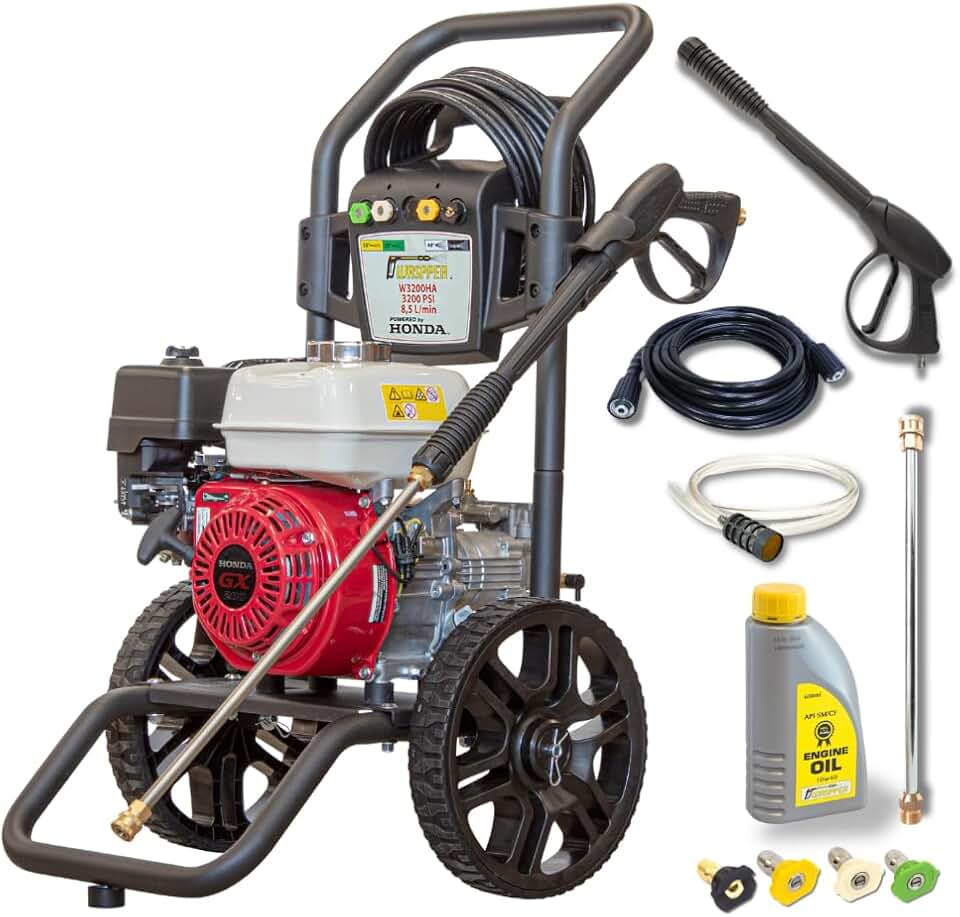 jardinite - nettoyeur haute pression série GX 3200 PSI, 196 cc, portable, moteur essence, W3200HA