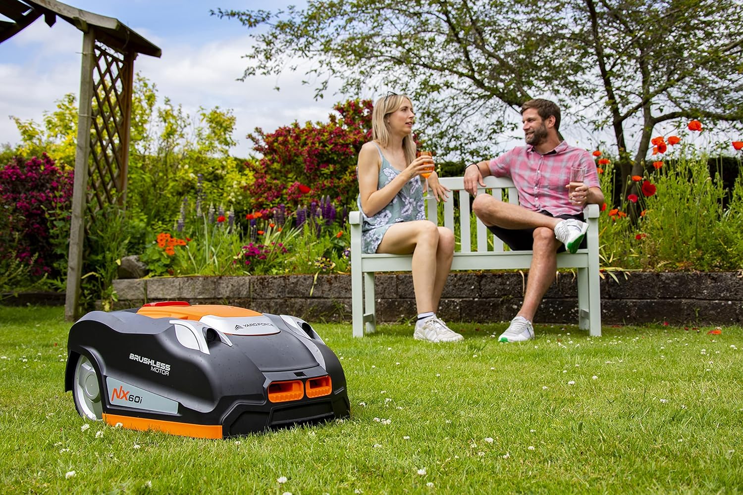 jardinite - NX60i - robot tondeuse 600m², appli contrôle, capteurs ultrasons NX60i