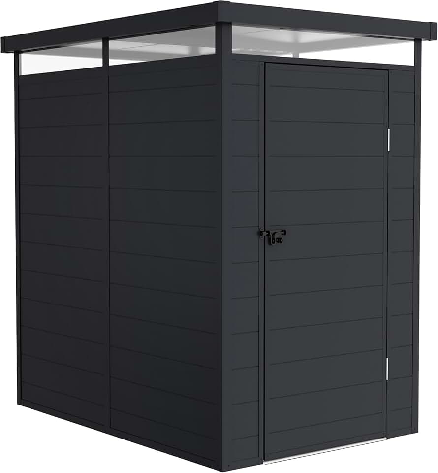 jardinite - Abri jardin Terra, 2,47m², alu/PVC, UV, gris anthracite