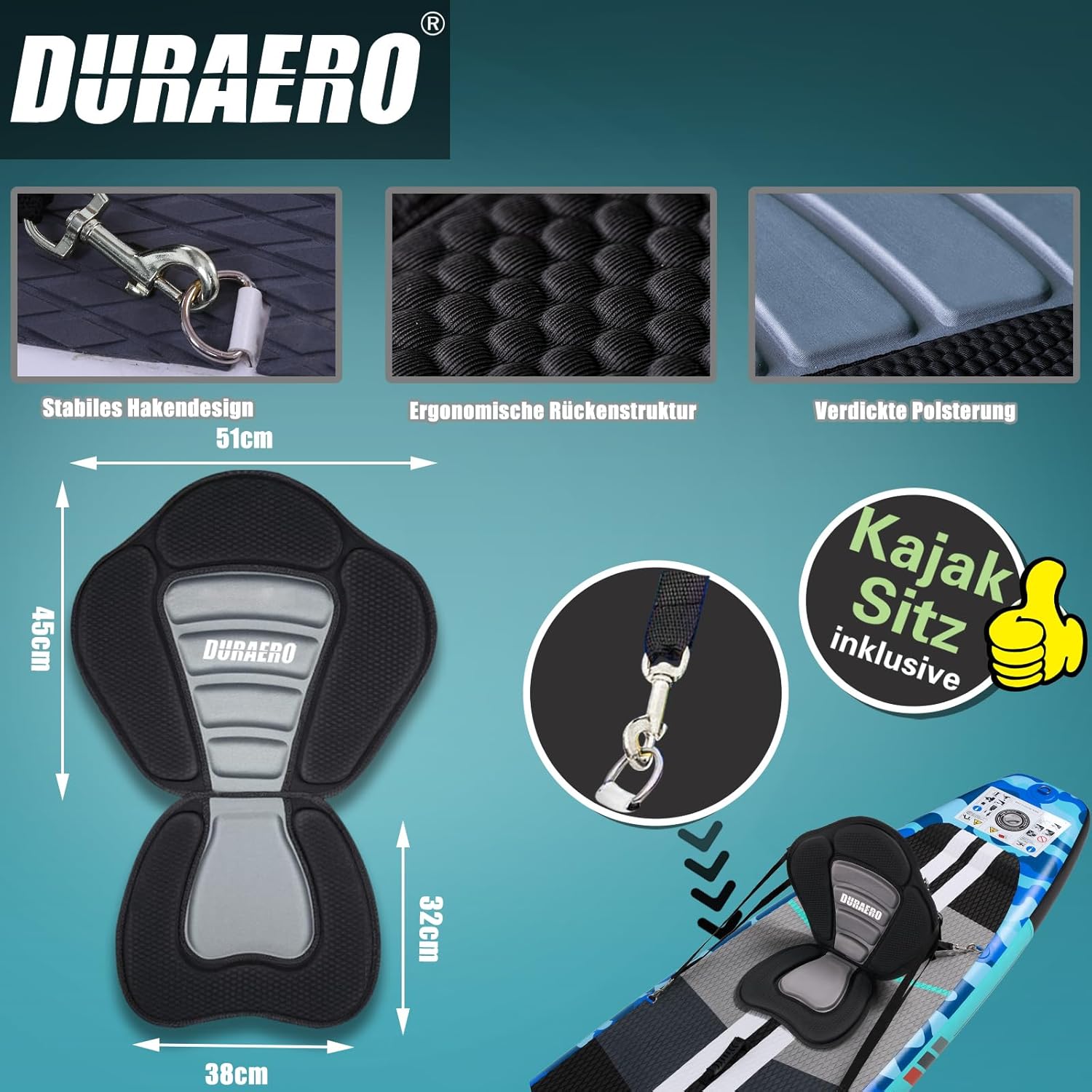 Planche de Stand Up Paddle Gonflable, 330x76x15 cm, kayak, 150 kg, kick-pad, caméra, camouflage Blue