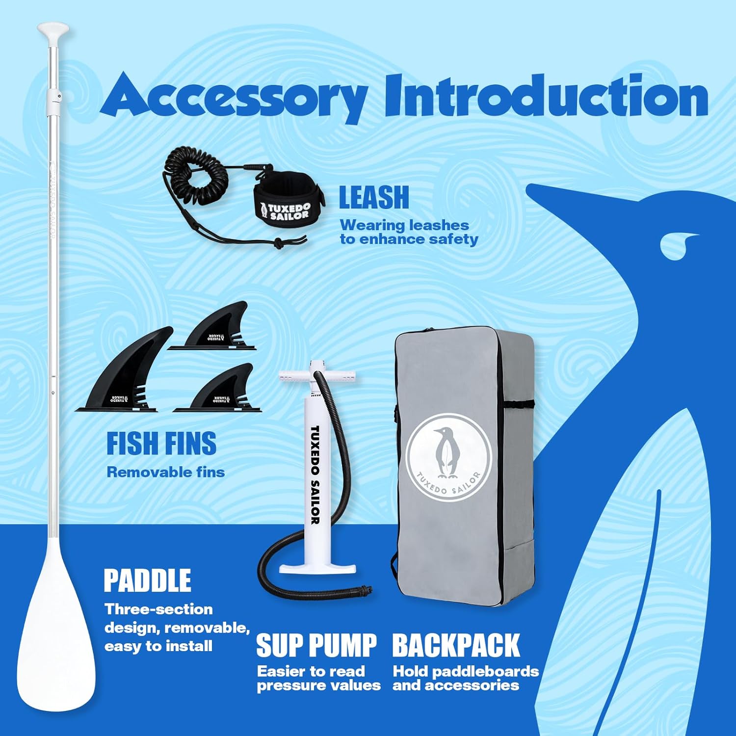 jardinite - Paddle Gonflable Adulte - 320cm - SUP avec accessoires complets