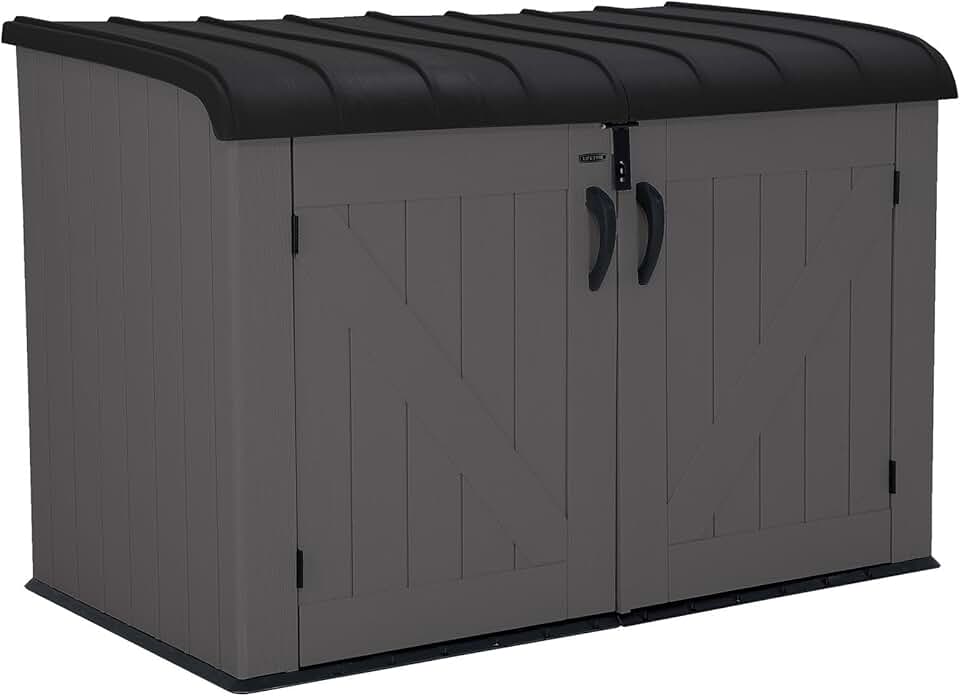 jardinite - abri horizontal extérieur 2.1 m³ résine robuste 60464E