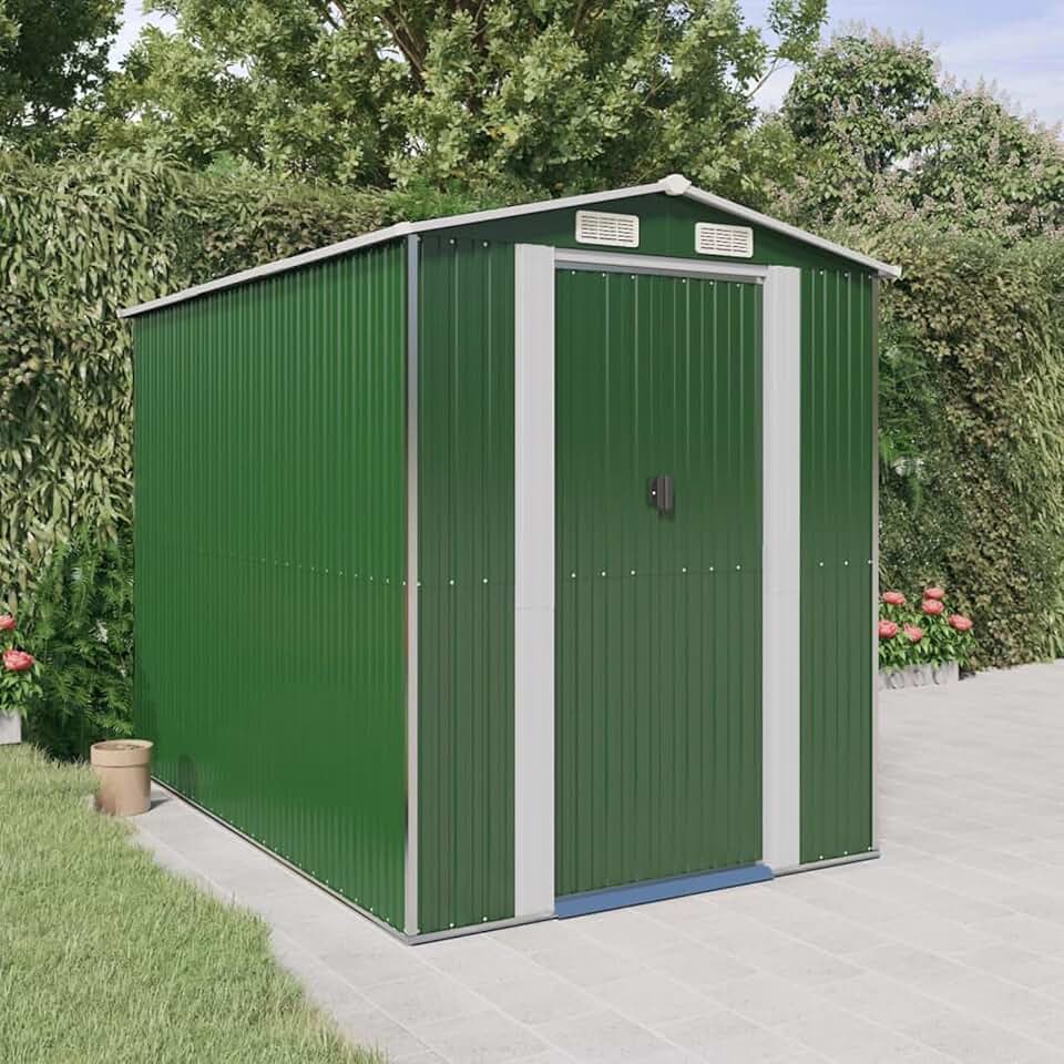 jardinite Abri de Jardin Vert 192x274x223 cm Acier galvanisé,Abris de Jardin,Abri de Stockage pour Jardin,Abri d'outils de Jardin,Abris de Jardin,Abri de Stockage pour Jardin,Abri d'outils de Jardin
