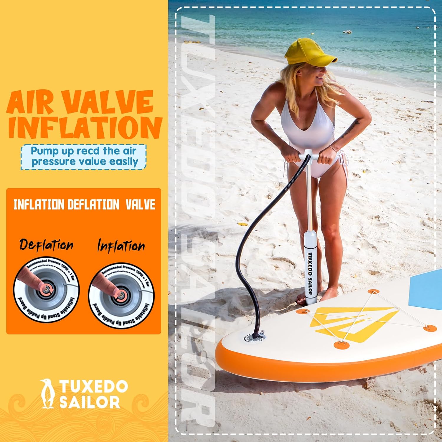 jardinite - Paddle Gonflable Adulte - Stand Up - accessoires complets, stabilité, design premium