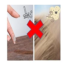 not suitable for dust and fine sand