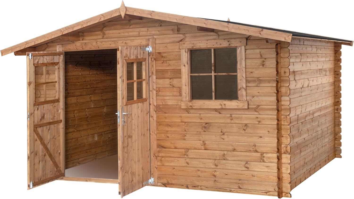 Abri de Jardin en Bois traité , Surface utile 9.9m² 