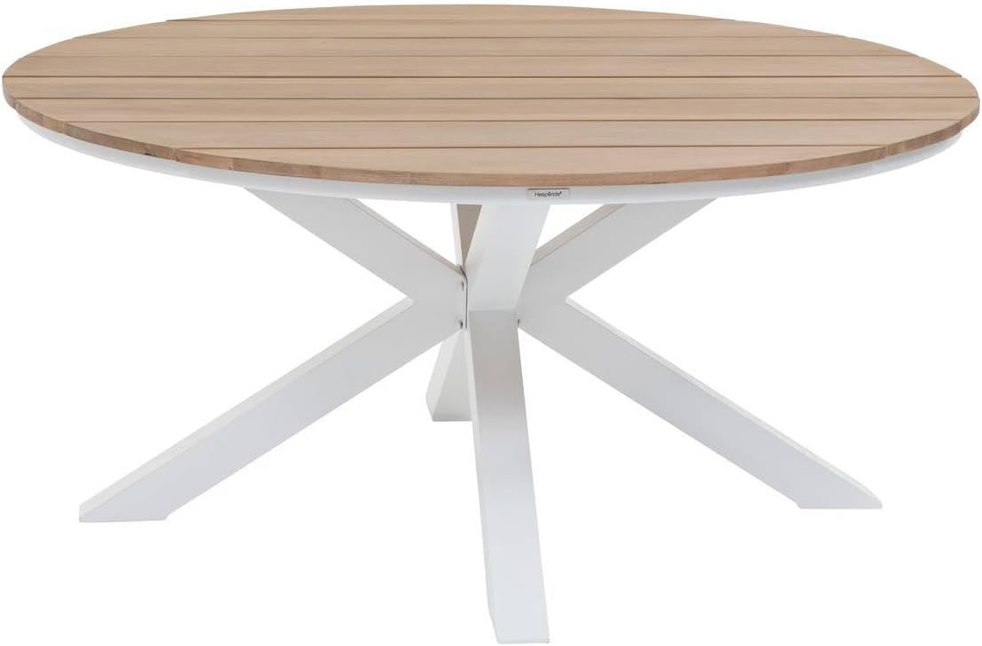 jardinite - Table Oriengo ronde - 4 places - aluminium et acacia