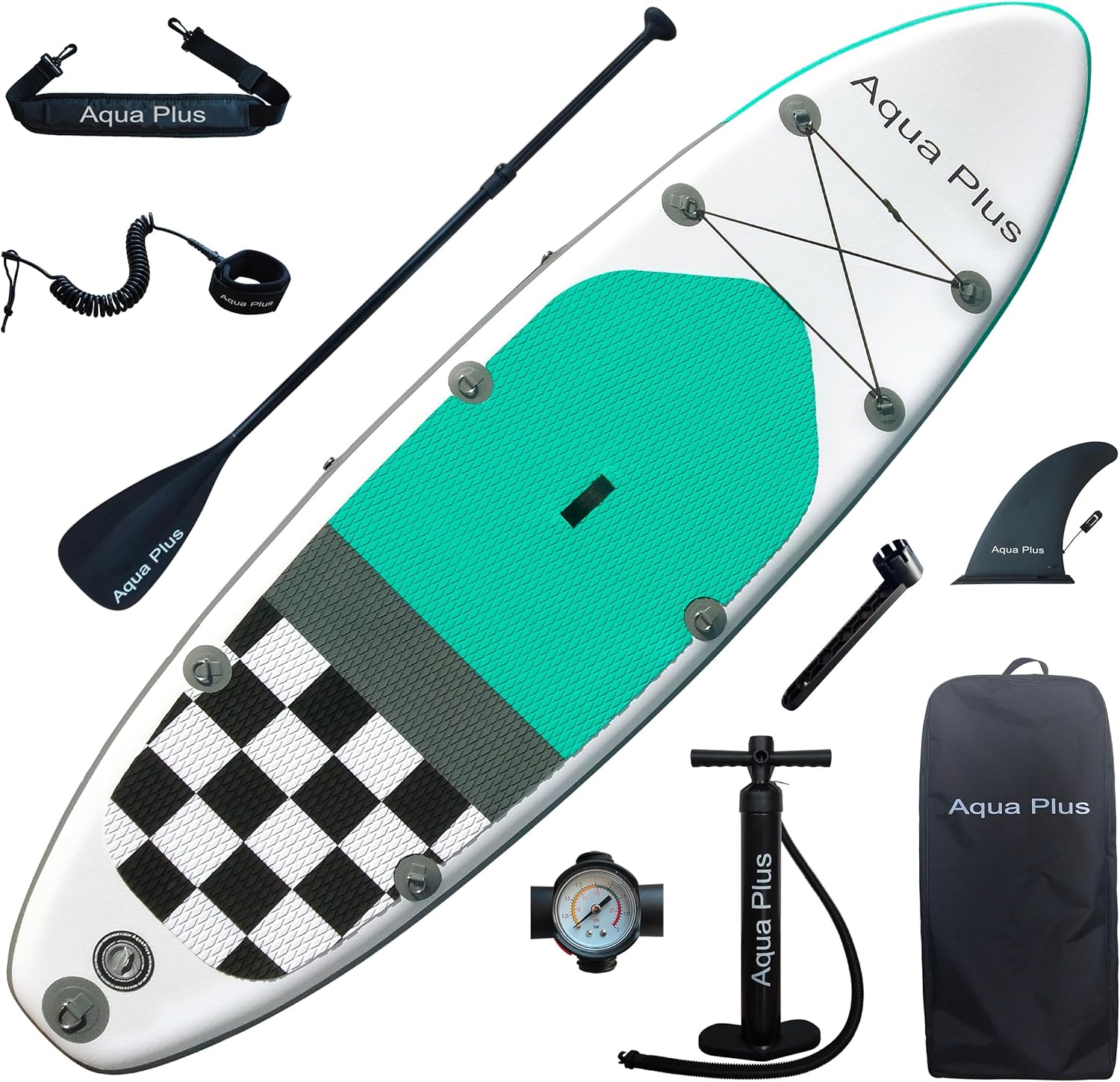 jardinite Sup Gonflable de 15 cm d'épaisseur pour Tous Les Niveau x de compétence Planche à pagaie Debout, pagaie, Pompe, Sac à Dos de Voyage ISUP, Laisse, bandoulière, Jeune, Adulte