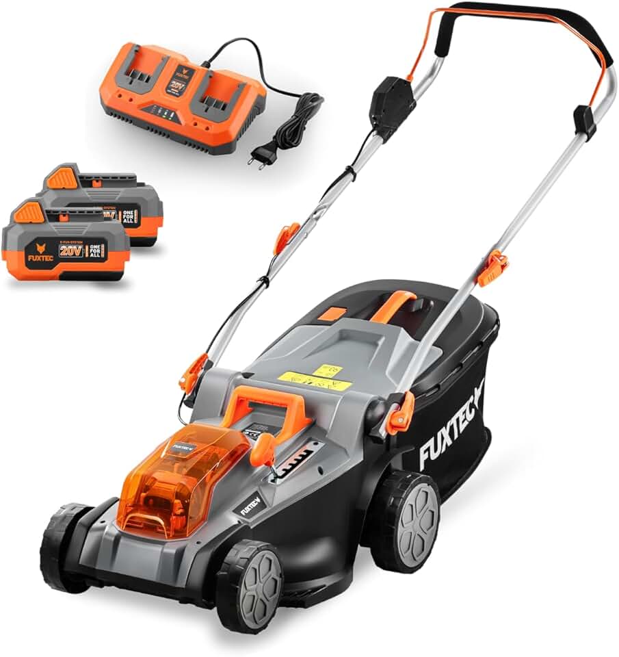 jardinite - Tondeuse à Gazon E2RM43 - 43cm, 40L, Hauteur réglable, Batterie 40V E2RM43