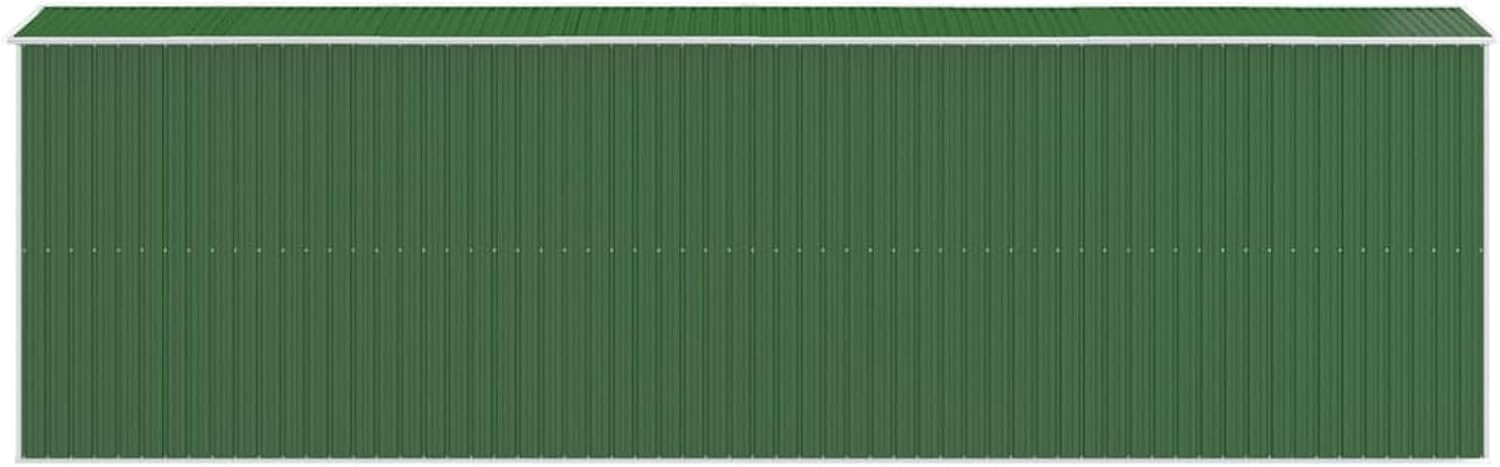 Abri de jardin extérieur en acier galvanisé vert 192 x 606 x 223 cm
