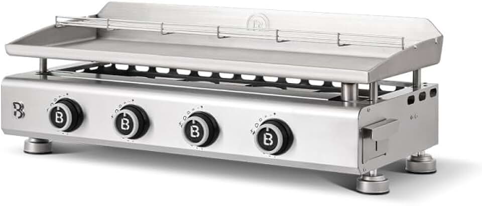 jardinite - Silvia EVO - 84x34 cm - 4 feux inox, grille, tiroir graisse, 10,6 kW
